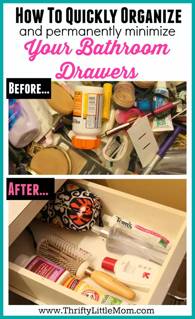 How To Quickly Organize Your Bathroom Drawers