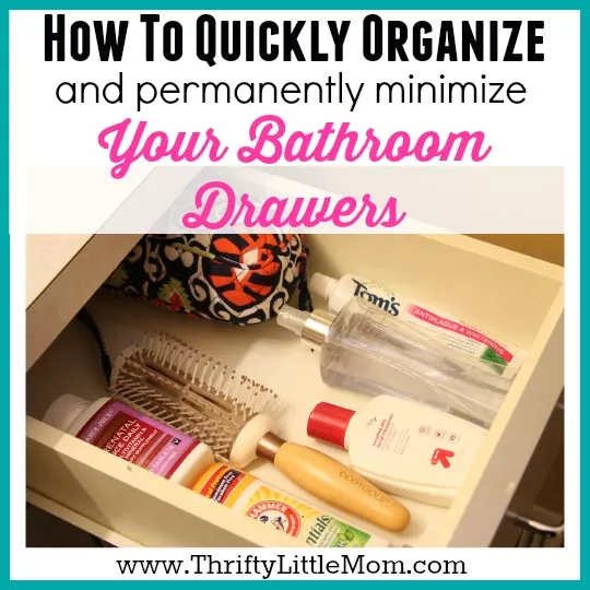 Quickly Organize Your Bathroom Drawers