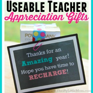 Useable Teacher Appreciation Gifts » Thrifty Little Mom