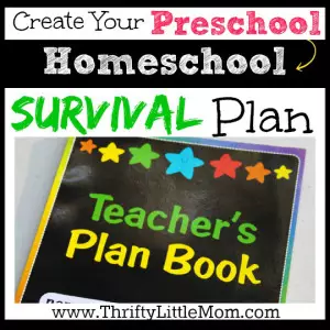 Your Preschool Homeschool Survival Plan