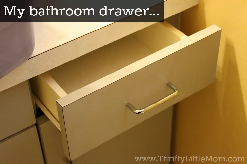 organize your bathroom drawer ideas