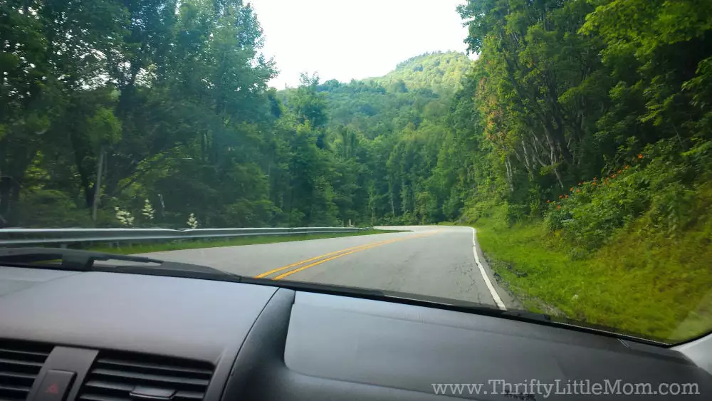 Car Ride Through Mountains