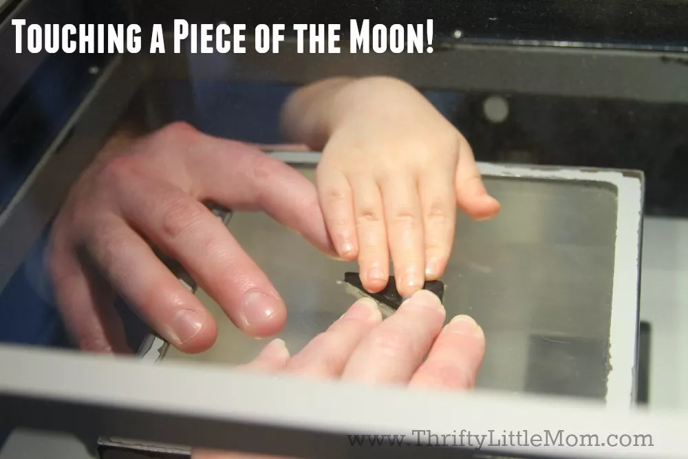 Touching a piece of the moon