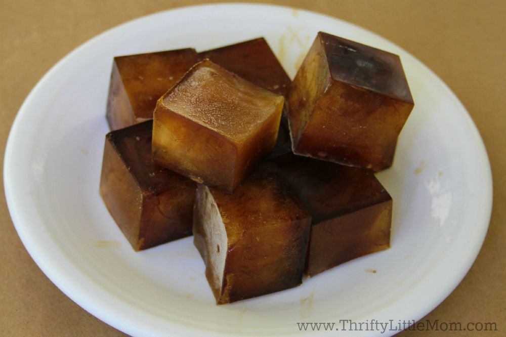 Ice Coffee Cubes Stacked