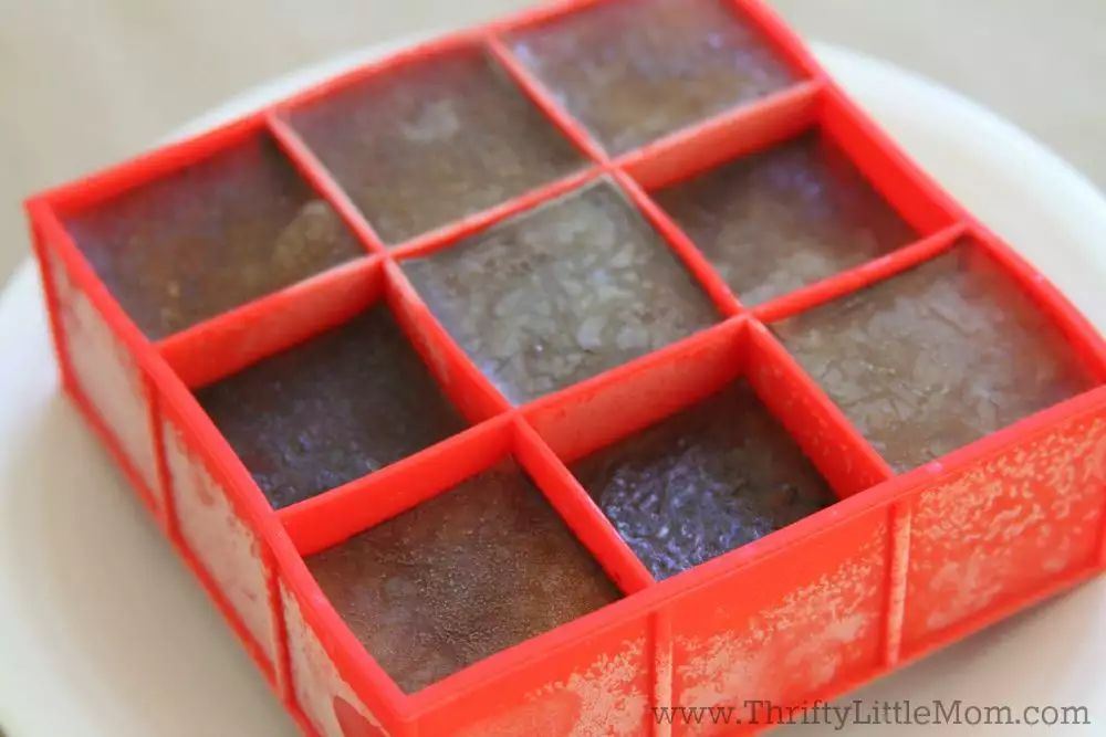 Iced Coffee Cubes close up