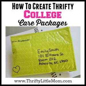 Create Thrifty College Care Packages