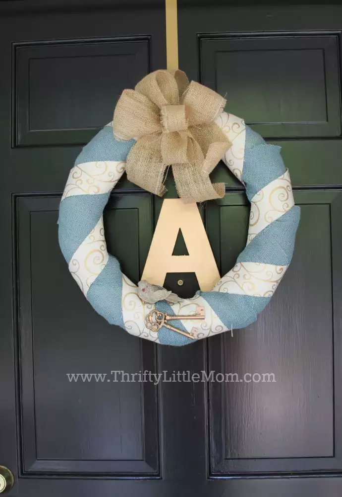 Personalized Burlap Letter Wreath Final