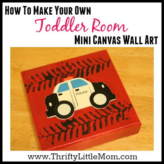 Mini Canvas Wall Art For A Toddler Room Thrifty Little Mom