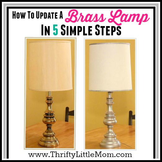 Yes you can spray paint those thrift store brass lamps!