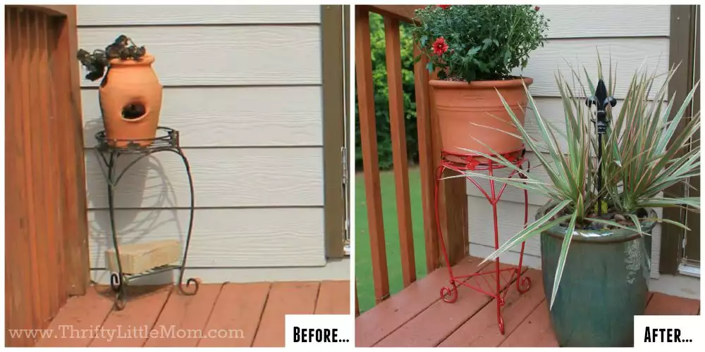 Patio Makeover Plant Stand