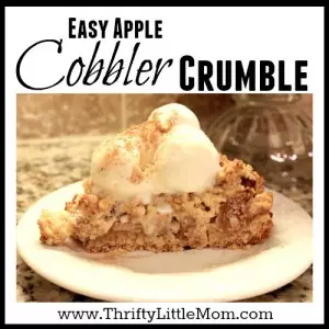 Apple Cobbler Crumble Recipe