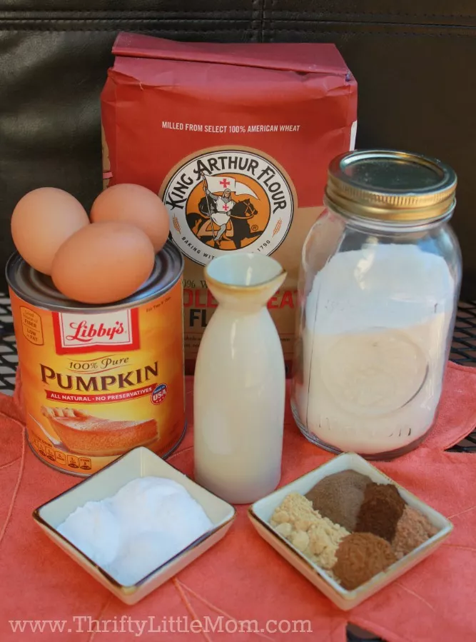 Pumpkin Gingerbread Ingredients