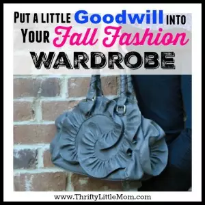 Put a Little Goodwill into your Fall Fashion wardrobe this season