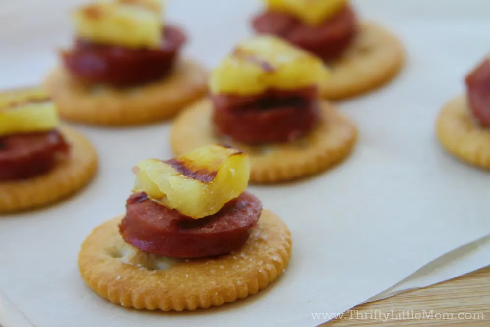 Pineapple-Kielbasa Crackers