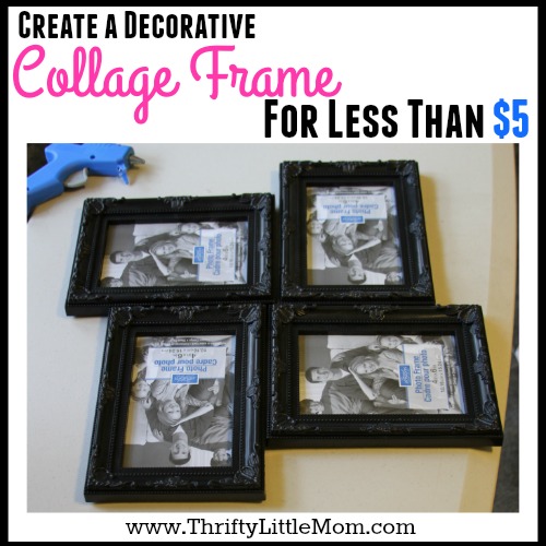 Create A Decorative Collage Frame For Less than $5 » Thrifty Little Mom