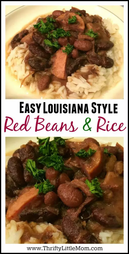 Easy Louisiana Style Red Beans and Rice Recipe