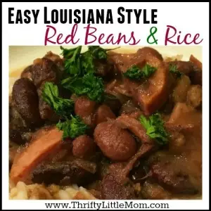easy Louisiana Style Red Beans & Rice Recipe