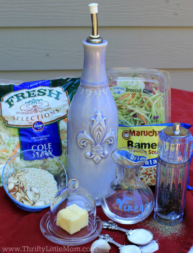 Fresh Cabbage Salad Slaw Ingredients