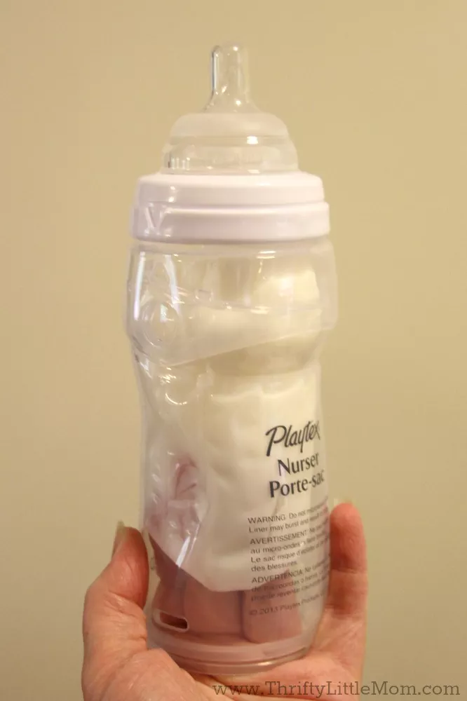 Platex Drop-In Bottle Squeeze air out