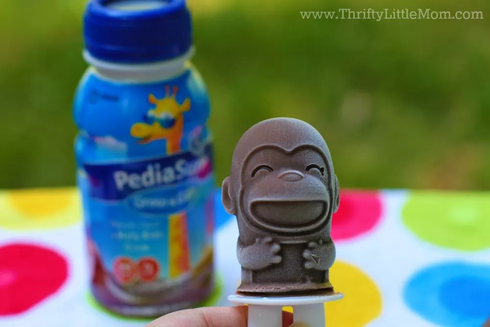 Nutritious and Delicious Creamy Chocolate Ice Pops Recipe. If you've got a picky eater and want to fill in the gaps of their nutrition try this simple and fun, 2 ingredient ice pop recipe using Pediasure Grow & Gain! #2perday #ad 