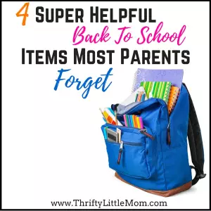 4 Helpful Back To School Items most parents forget. Stay organized and prepared this school year with these back to school items.