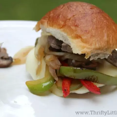 Quick & Easy Philly Cheesesteak Burger Recipe