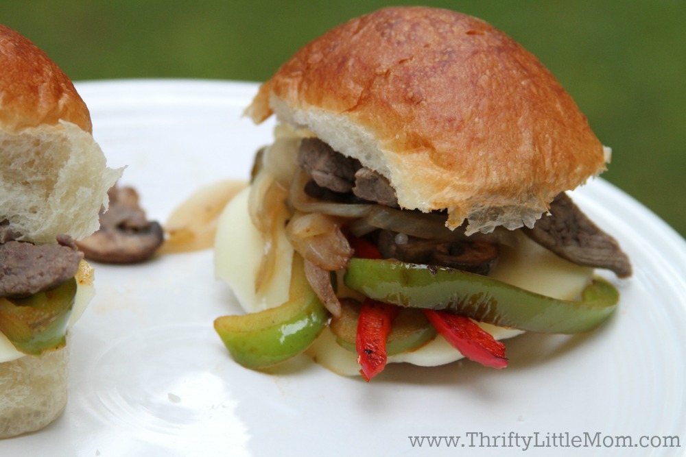 Philly Cheese Steak Burgers Recipe