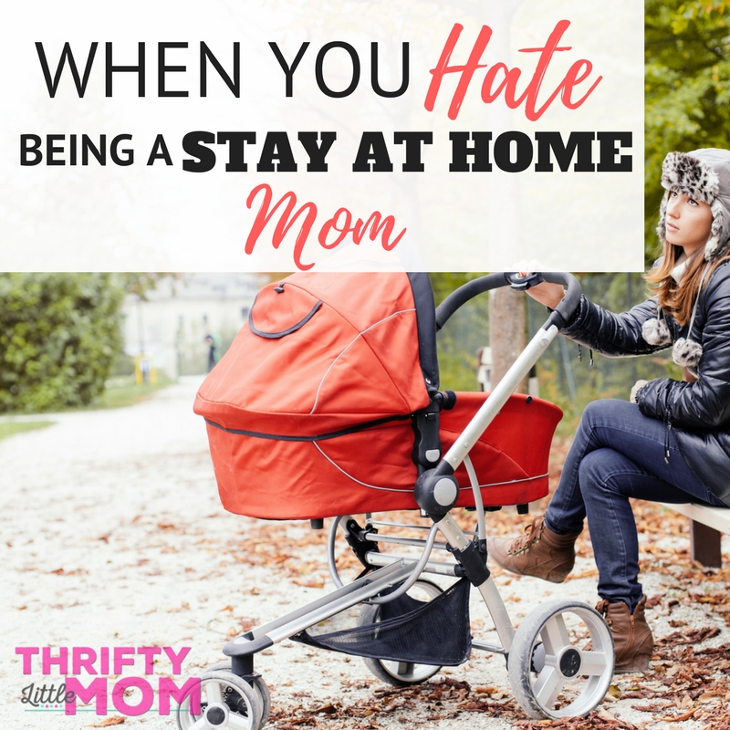 When you hate being a stay at home mom