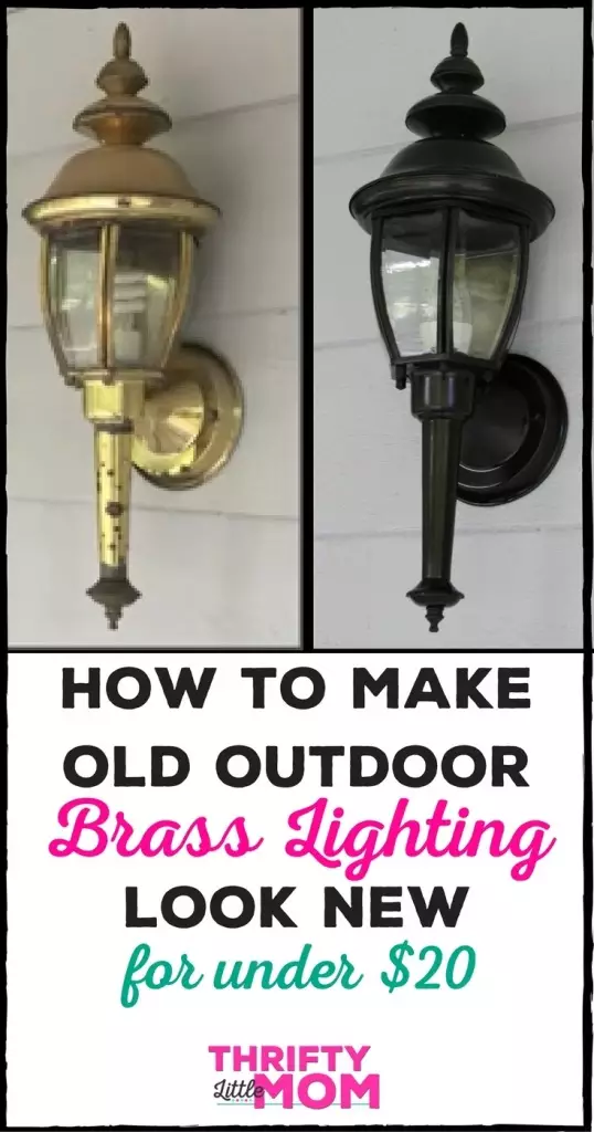 How to paint brass lights