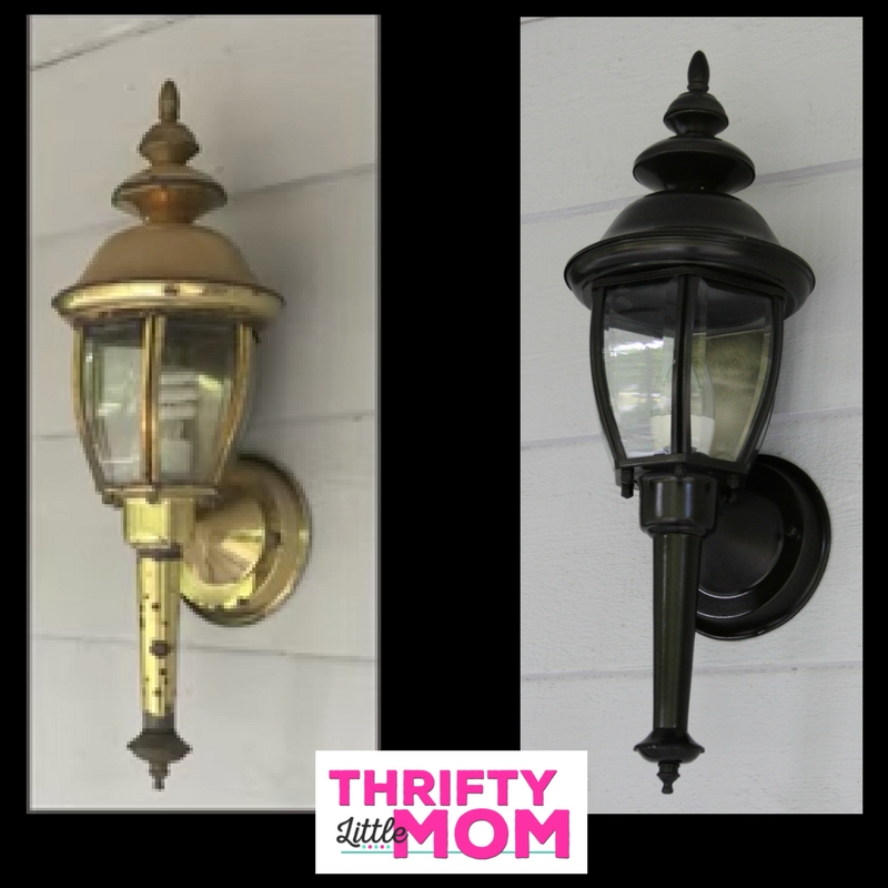 Make Old Outdoor Lighting Look New for $20 » Thrifty Little Mom