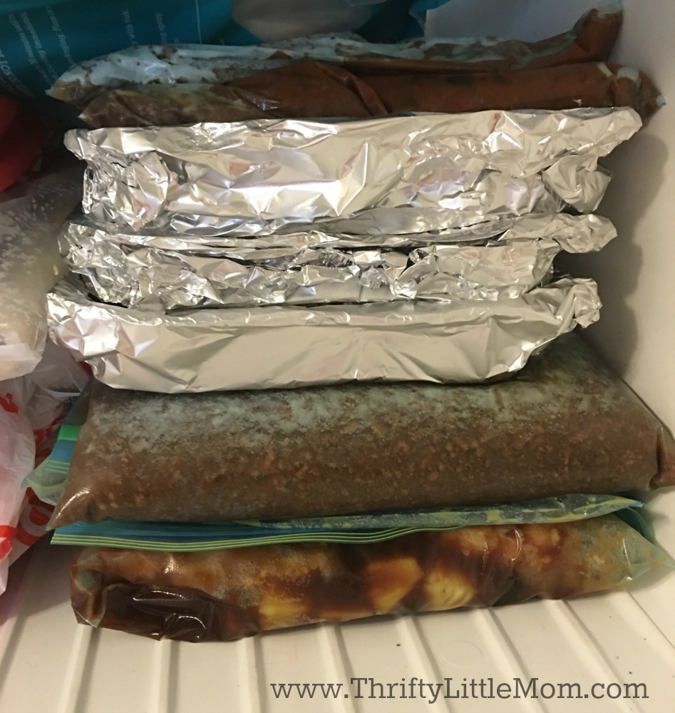 Freezer Meals loaded in Freezer