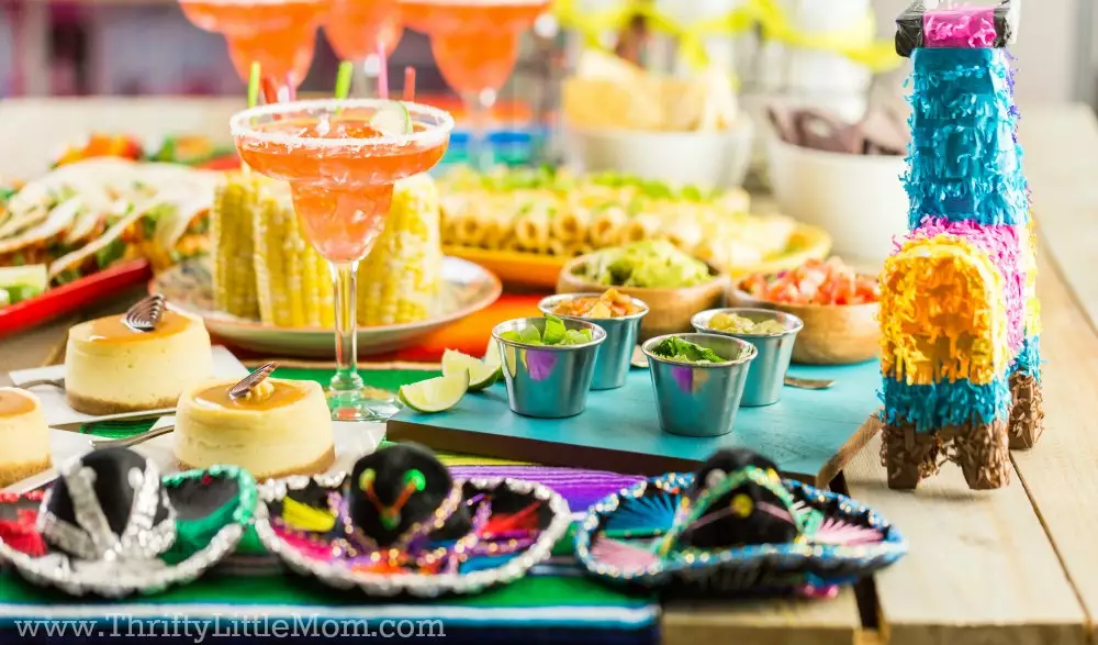 hats and pinatas are perfect for a mexican adult party theme