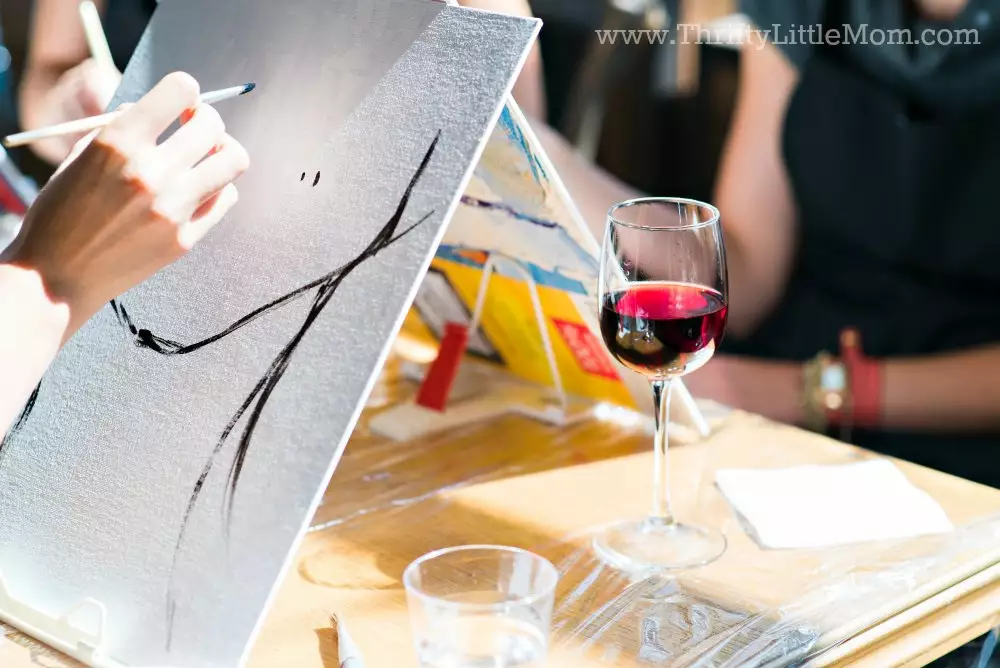 Roll up Pre-drawn Canvas Outlined Canvas Sip & Paint DIY Paint Party Paint  Night 