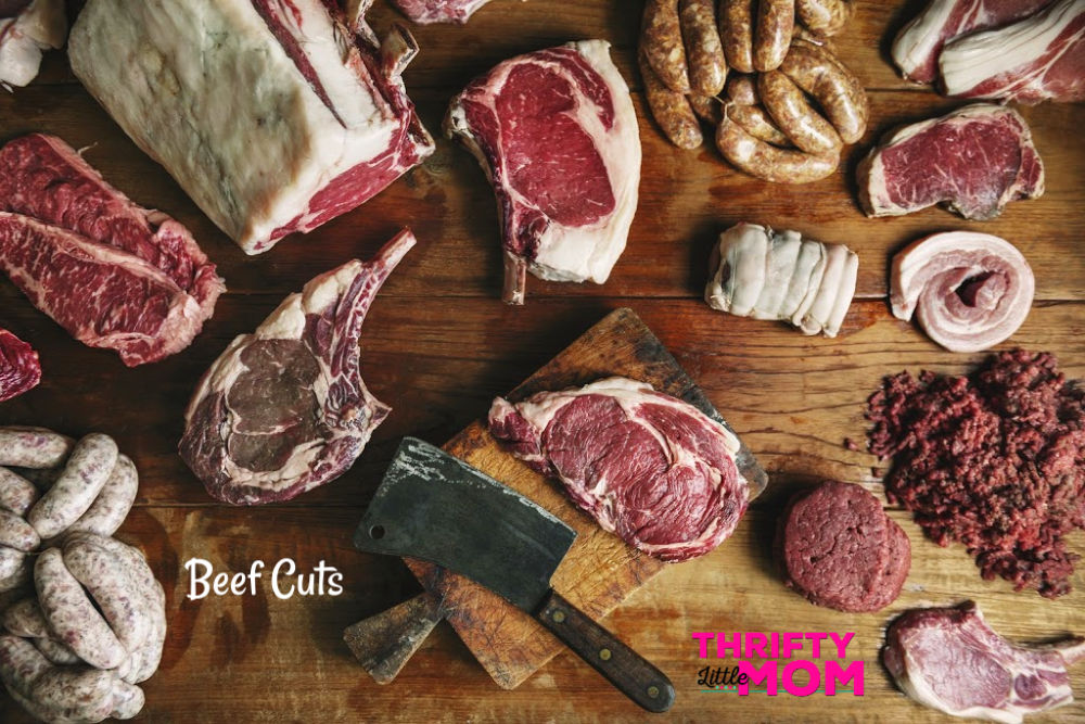 Beef Cuts on Display for Barbecue 