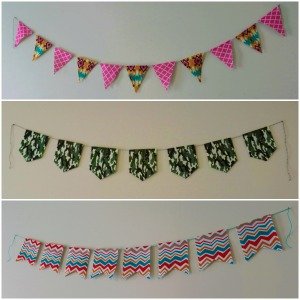 3 Printable Bunting Template Designs for Party or Home Decor