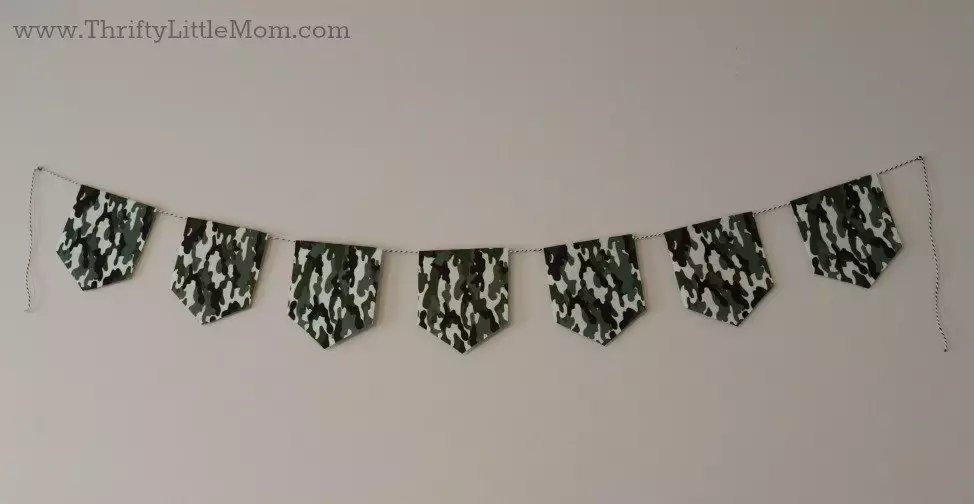 camouflage army style bunting