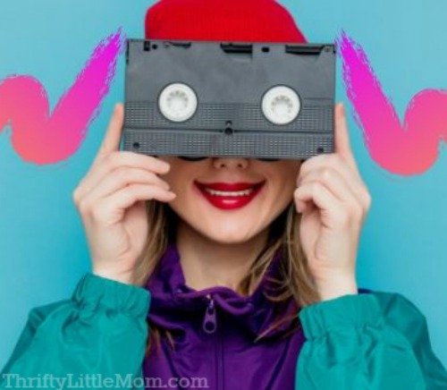 VHS the 90s is an nostalgic throw back for retirement party themes