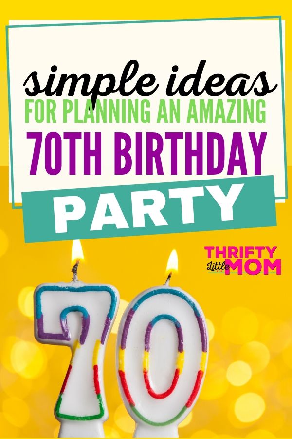 70th Birthday Party Ideas For a Memorable Celebration ...