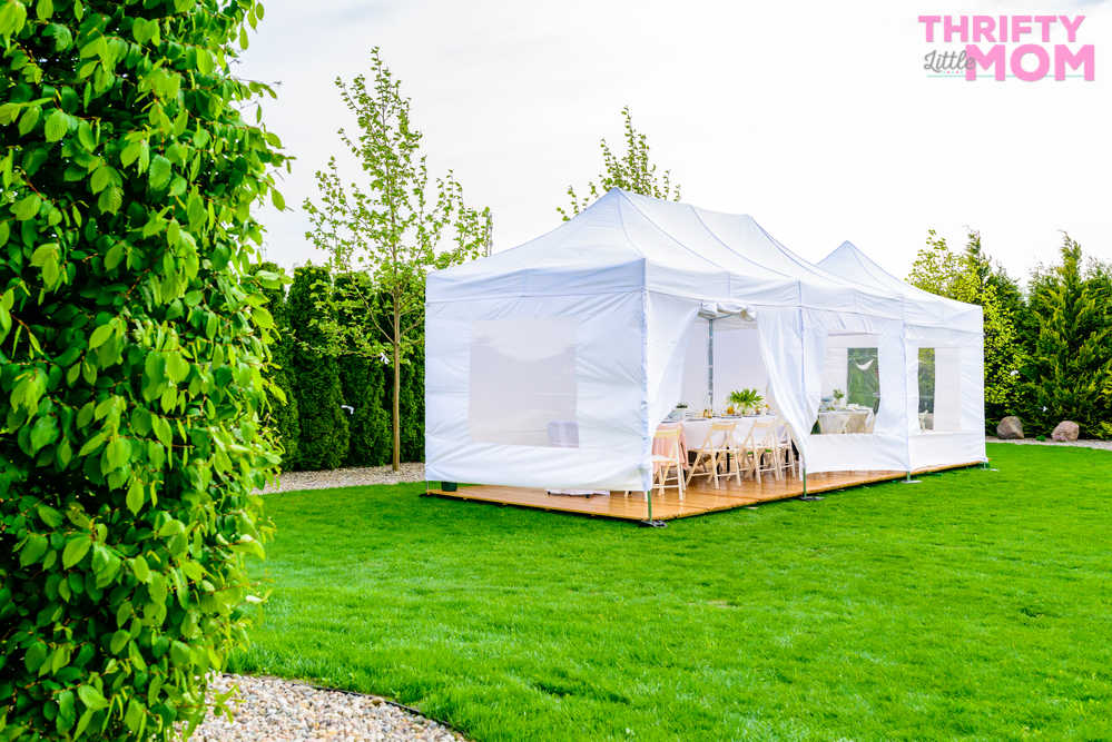 Backyard tents rental best sale