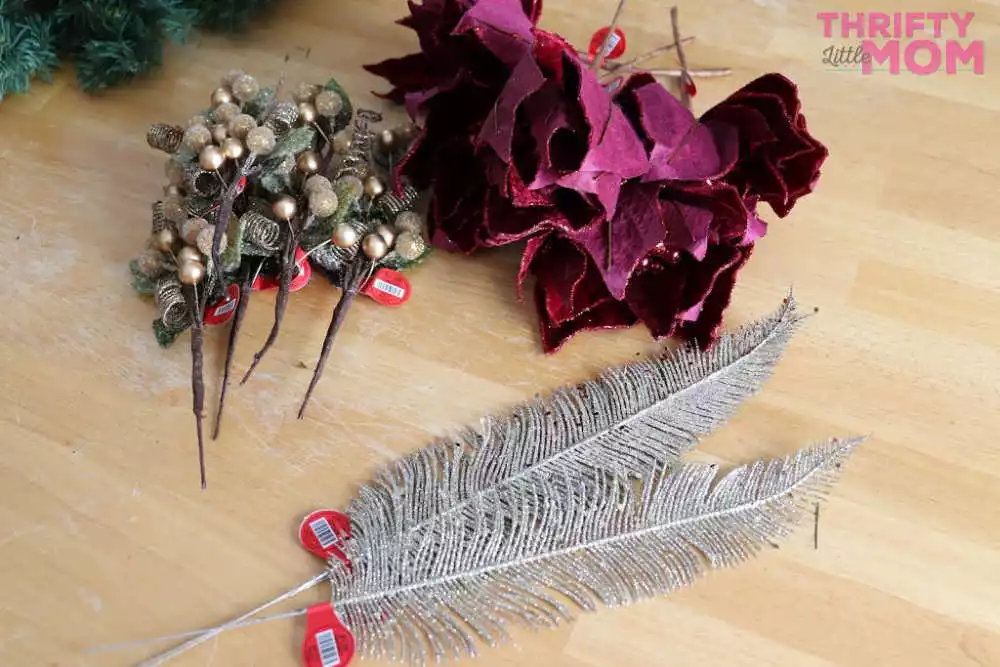 decorative items for poinsettia decor wreath