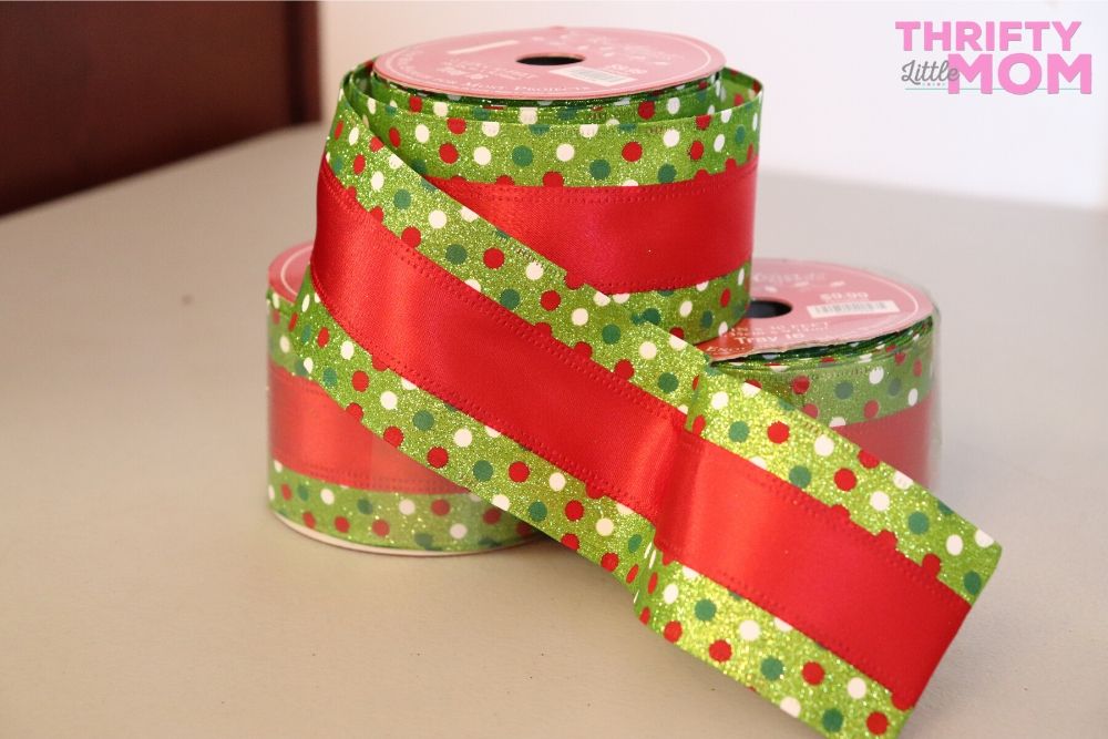 Grinch Ribbon, 1 Inch Grinch Ribbon for Crafting, Grinch Ribbon