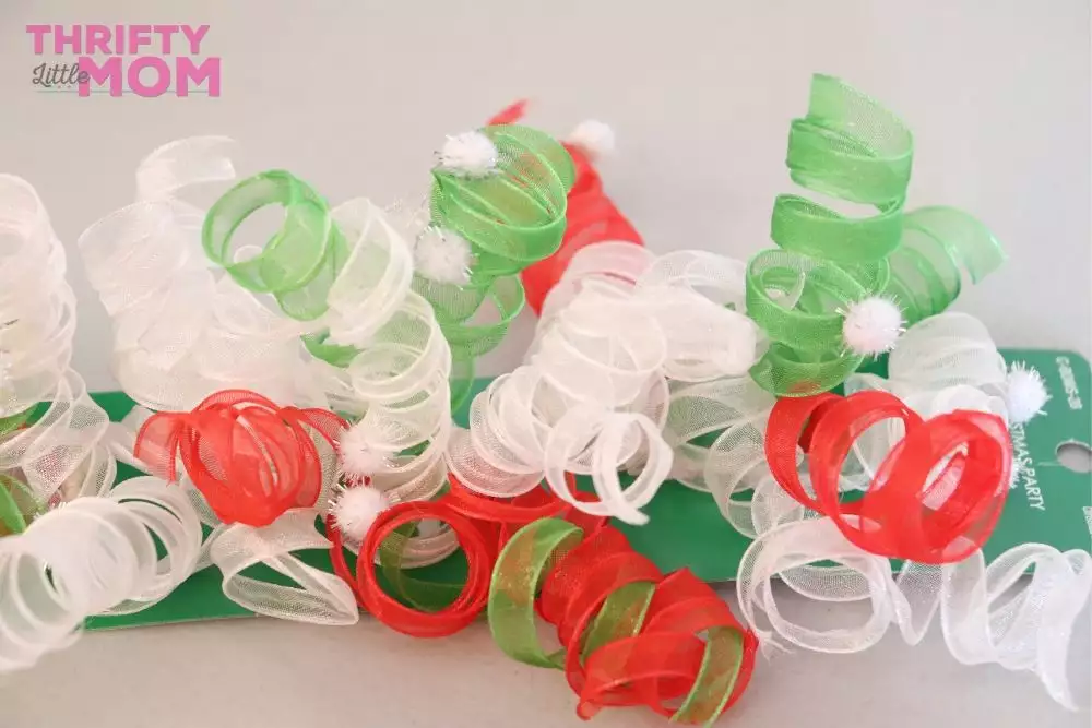 ribbon clusters for grinch christmas tree