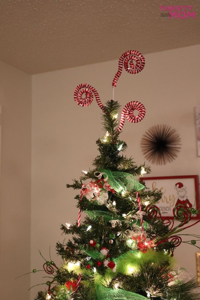 Grinch tree topper