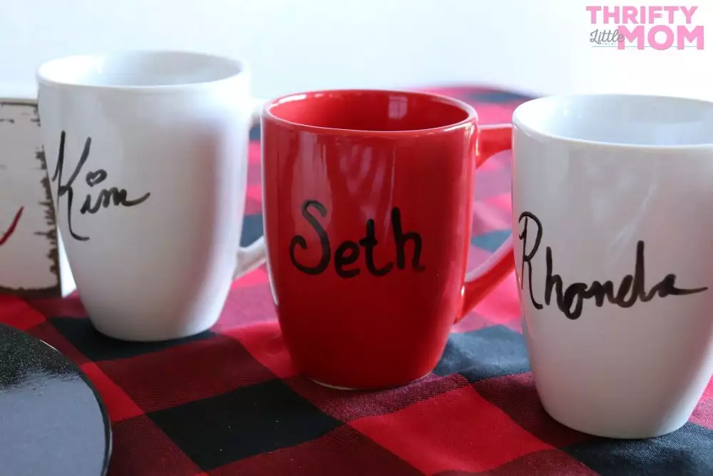 mugs with names handwritten