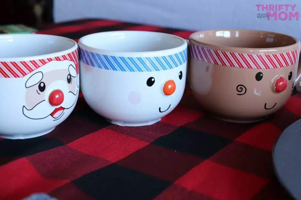 holiday mugs for hot chocolate bar