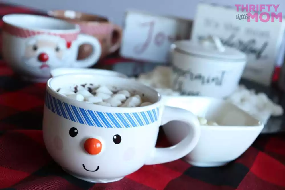 cute mug with marshmallows for hot chocolate
