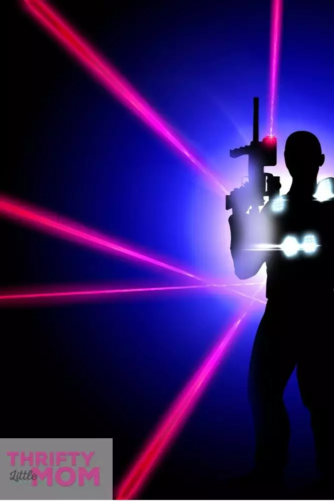 play laser tag for your 11 year old boy birthday party idea