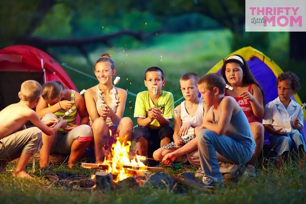 kids camping for 9 year old boy birthday party ideas