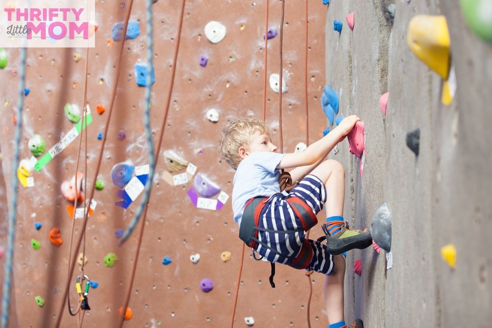 20 Indoor And Outdoor 9 Year Old Birthday Party Ideas   9 Year Old Boy Birthday Rockclimb 300x200 