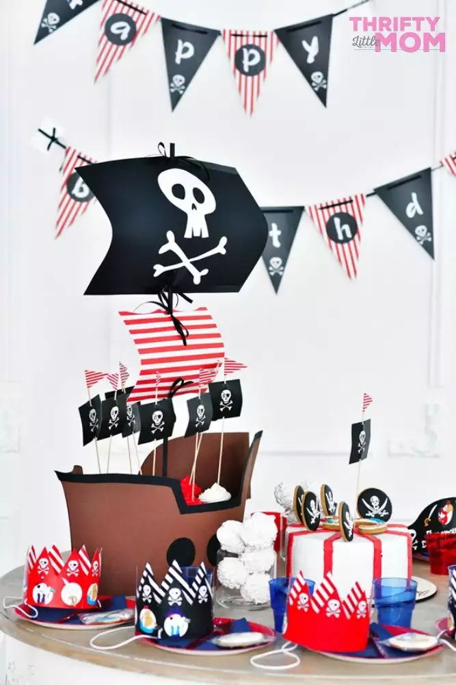 pirate ship dessert decorations party supplies 5th birthday